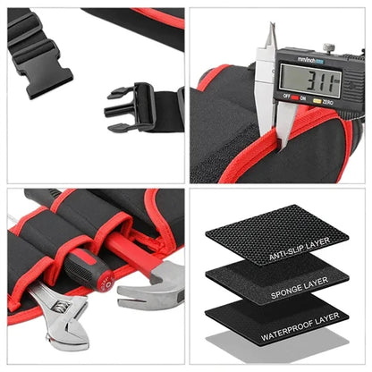 Adjustable Tool Belt Bag Oxford Fabric Fanny Pack Waterproof