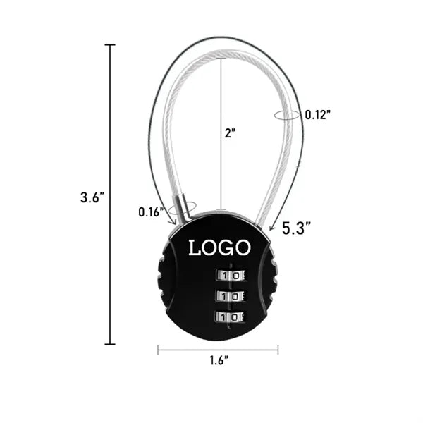 Portable Metal Password Lock Multi-Purpose
