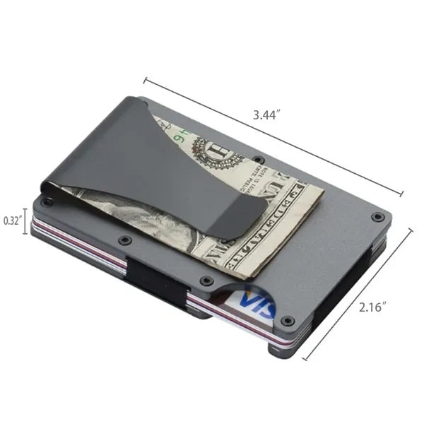 Metal Slim Minimalist Credit Card Clip Wallet