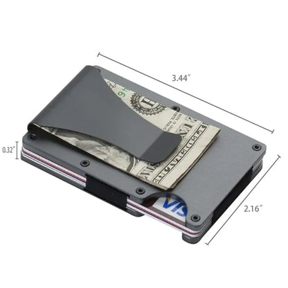 Metal Slim Minimalist Credit Card Clip Wallet