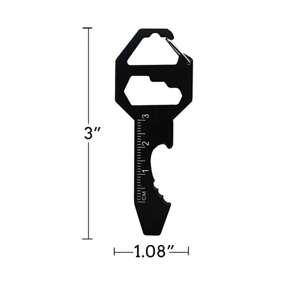 Six-In-One Multifunctional Stainless Steel Keychain