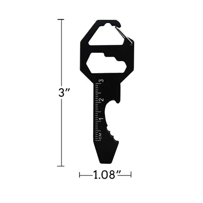 Six-In-One Multifunctional Stainless Steel Keychain