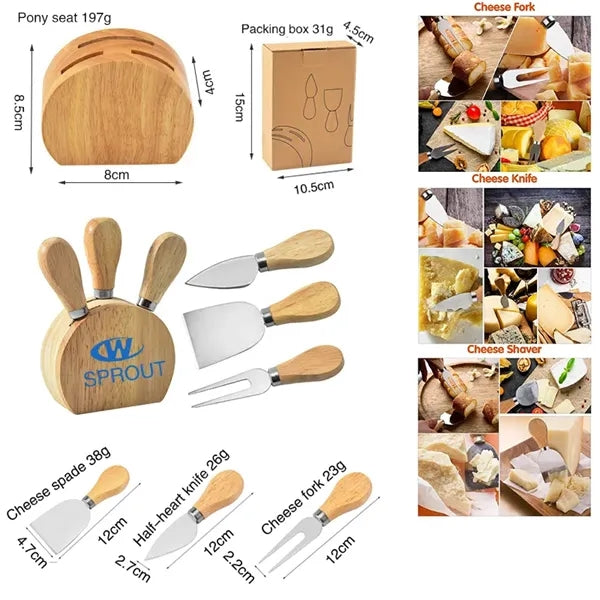 3-Pieces Cheese Knife Set