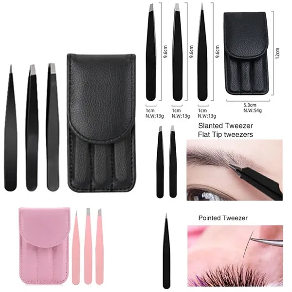 Stainless Steel Tweezers Set