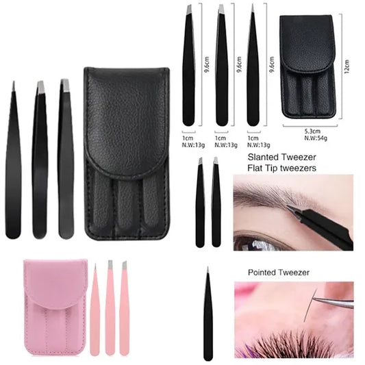 Stainless Steel Tweezers Set