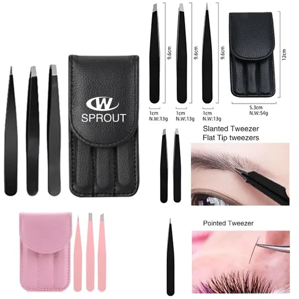 Stainless Steel Tweezers Set