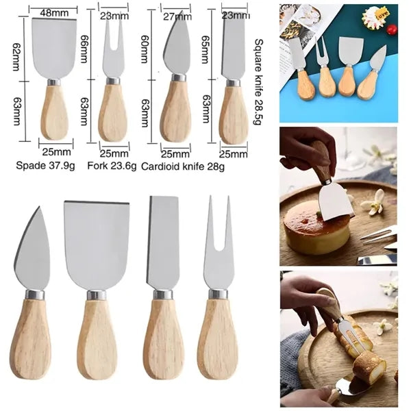 4-Pieces Cheese Knife Set