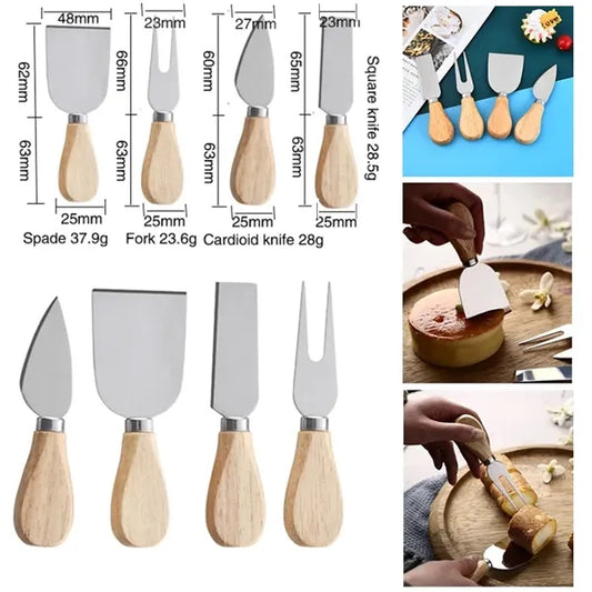 4-Pieces Cheese Knife Set