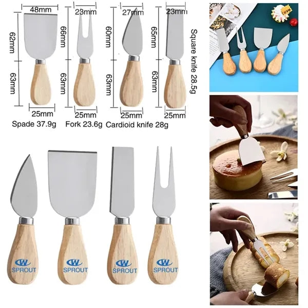 4-Pieces Cheese Knife Set