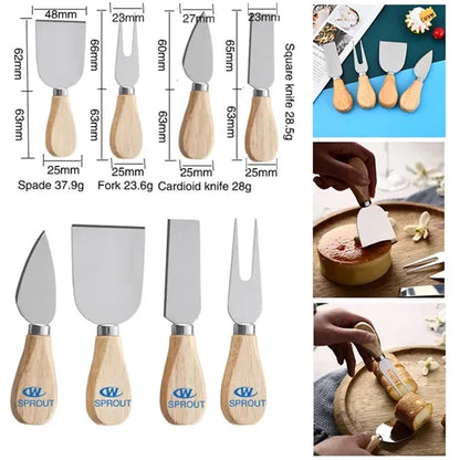 4-Pieces Cheese Knife Set