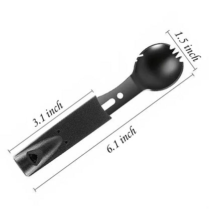 Stainless Steel Tactical Spork Multi-Functional Spoon Fork
