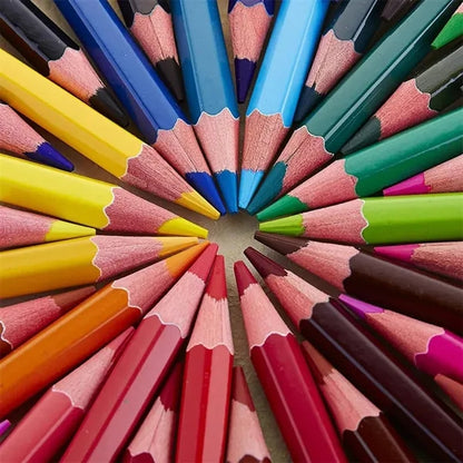 50 Colored Pencils Roll Kit