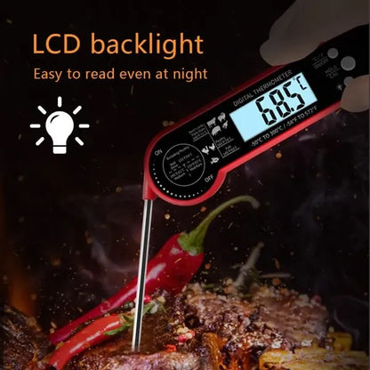 Instant Read Meat Digital Thermometer  Collapsible Probe