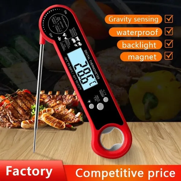 Instant Read Meat Digital Thermometer  Collapsible Probe