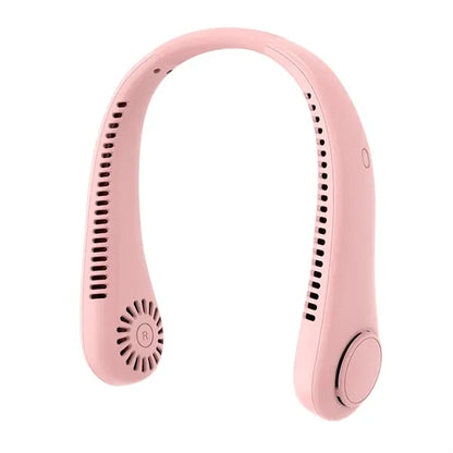 Hands-Free Neck Fan: Portable Rechargeable 3 Speeds