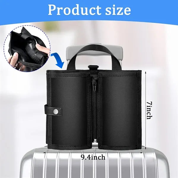 Foldable Travel Luggage Cup Holder