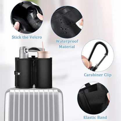 Foldable Travel Luggage Cup Holder