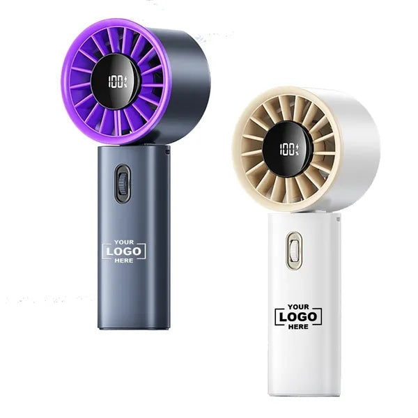 100 Speeds LED Display Handheld Fan