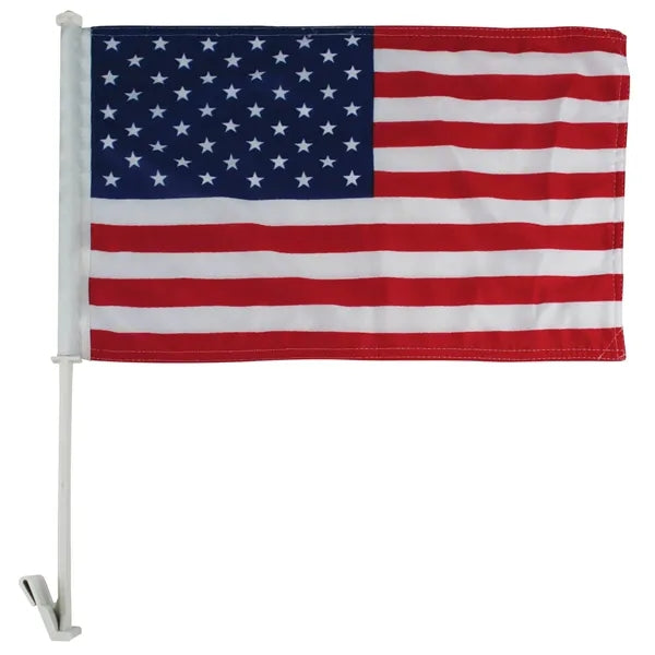 11" x 18" Premium US Car Flag - Imported