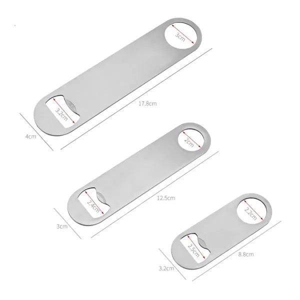 Flat Bottle Opener for Bartender