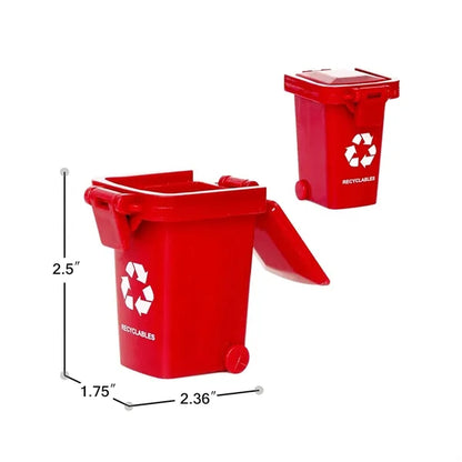 Recycle Trash Can Key Chain