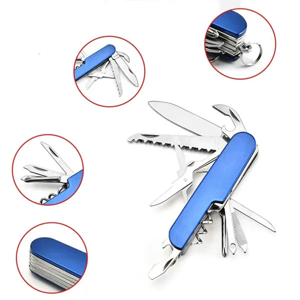 11 in1 Field Multi Tool Keychain Pocket Knife