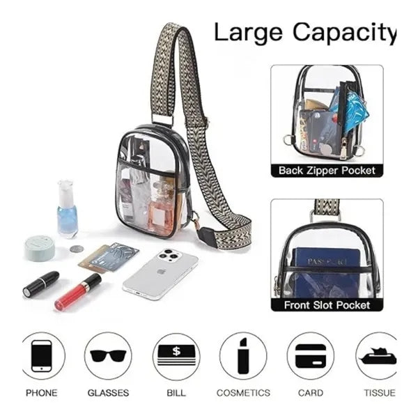 Stadium Approved Clear Sling Bag