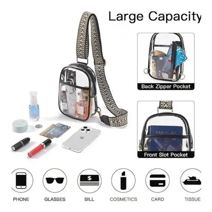 Stadium Approved Clear Sling Bag