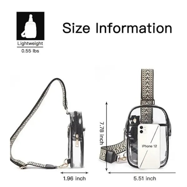 Stadium Approved Clear Sling Bag