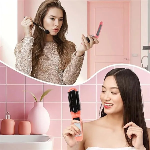 Mini Travel Folding Hairbrush