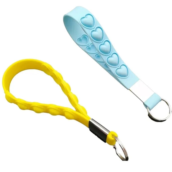 Custom Branded Silicone Keychain Wristband