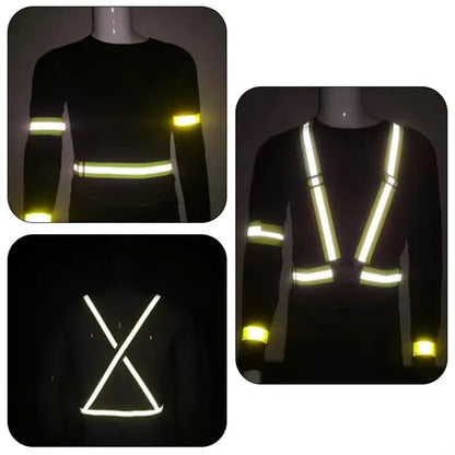 Polyester Adjustable Reflective Safety Vest And Armband
