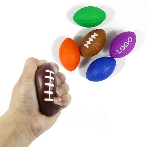 3.4" Pu Rugby Shape Stress Relief Foam Ball Toy