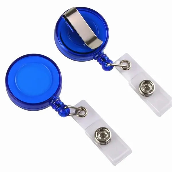 Transparent Retractable Round Badge Reel