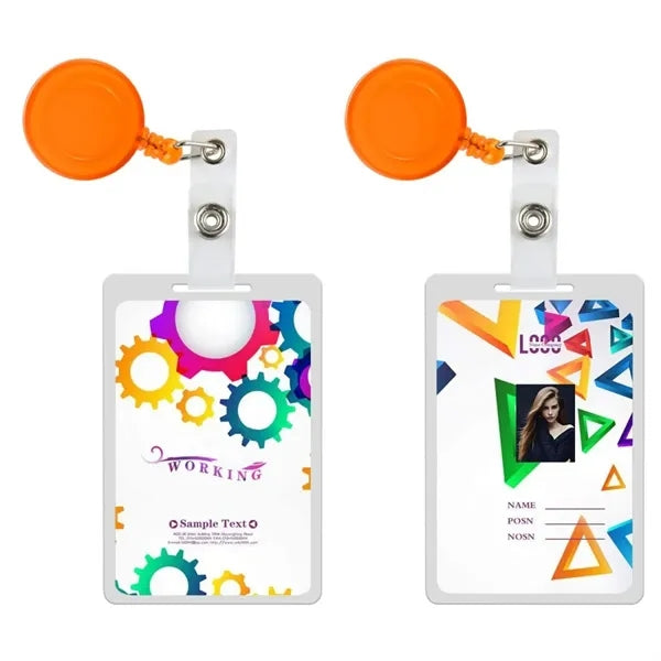Transparent Retractable Round Badge Reel