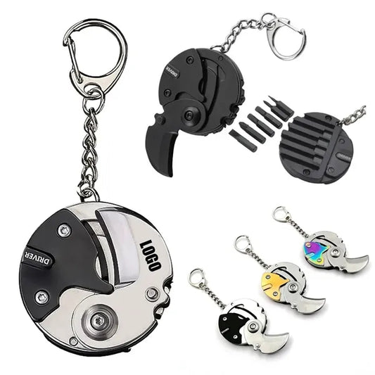 Folding Screwdriver Keychain Combo