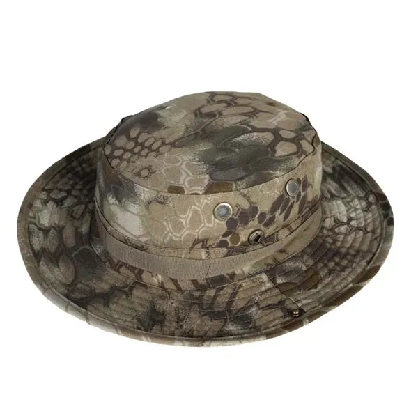 Camo Outdoor Fishing Sun Hat with Adjustable Strap