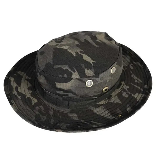 Camo Outdoor Fishing Sun Hat with Adjustable Strap