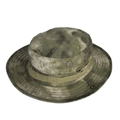 Camo Outdoor Fishing Sun Hat with Adjustable Strap