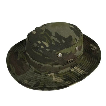 Camo Outdoor Fishing Sun Hat with Adjustable Strap