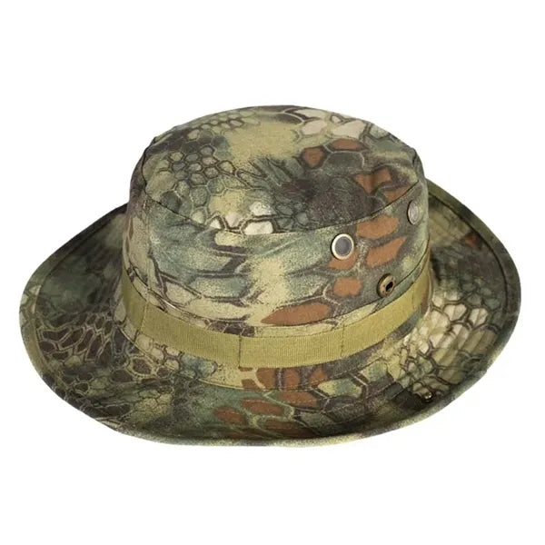 Camo Outdoor Fishing Sun Hat with Adjustable Strap