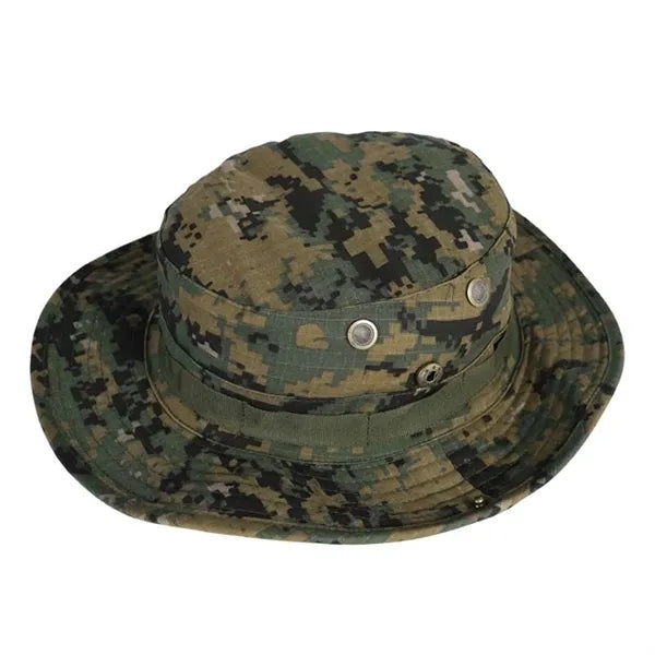 Camo Outdoor Fishing Sun Hat with Adjustable Strap