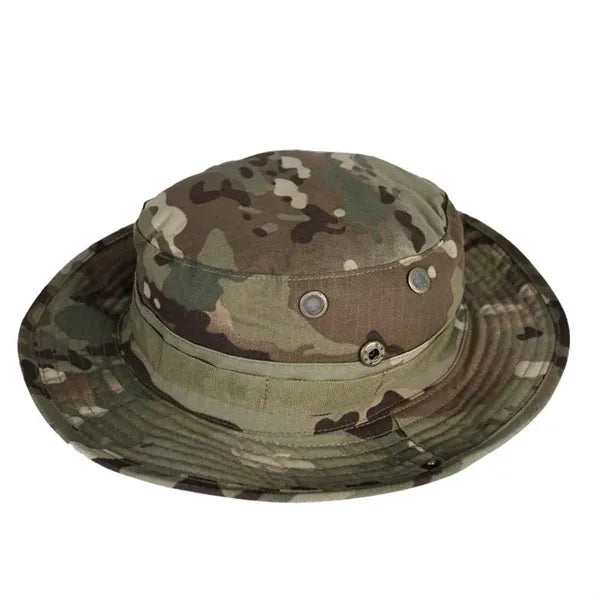 Camo Outdoor Fishing Sun Hat with Adjustable Strap