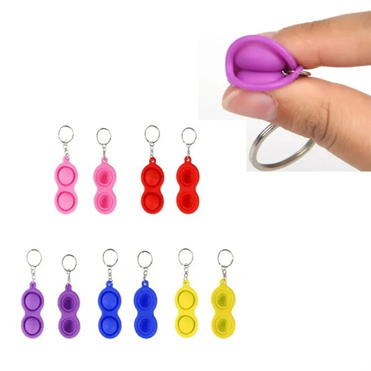 Silicone Decompression Toy Keychain