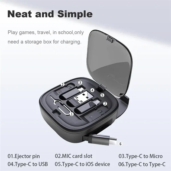 3 in1 Retractable Charging Cable Kit