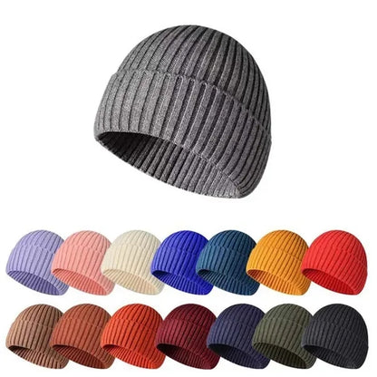 Winter Acrylic Knit Beanie Hat