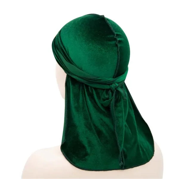 Velvet Long Durags Tail Pirate Hat