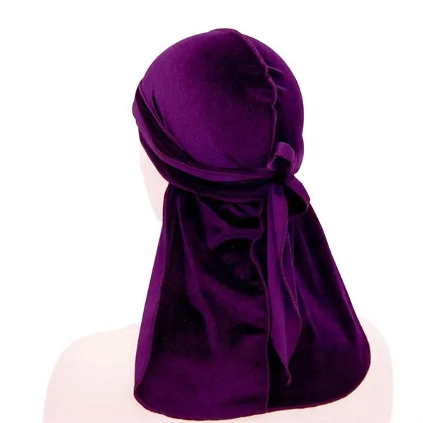 Velvet Long Durags Tail Pirate Hat