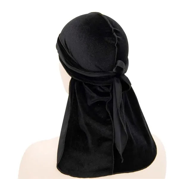 Velvet Long Durags Tail Pirate Hat