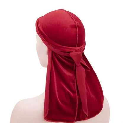Velvet Long Durags Tail Pirate Hat